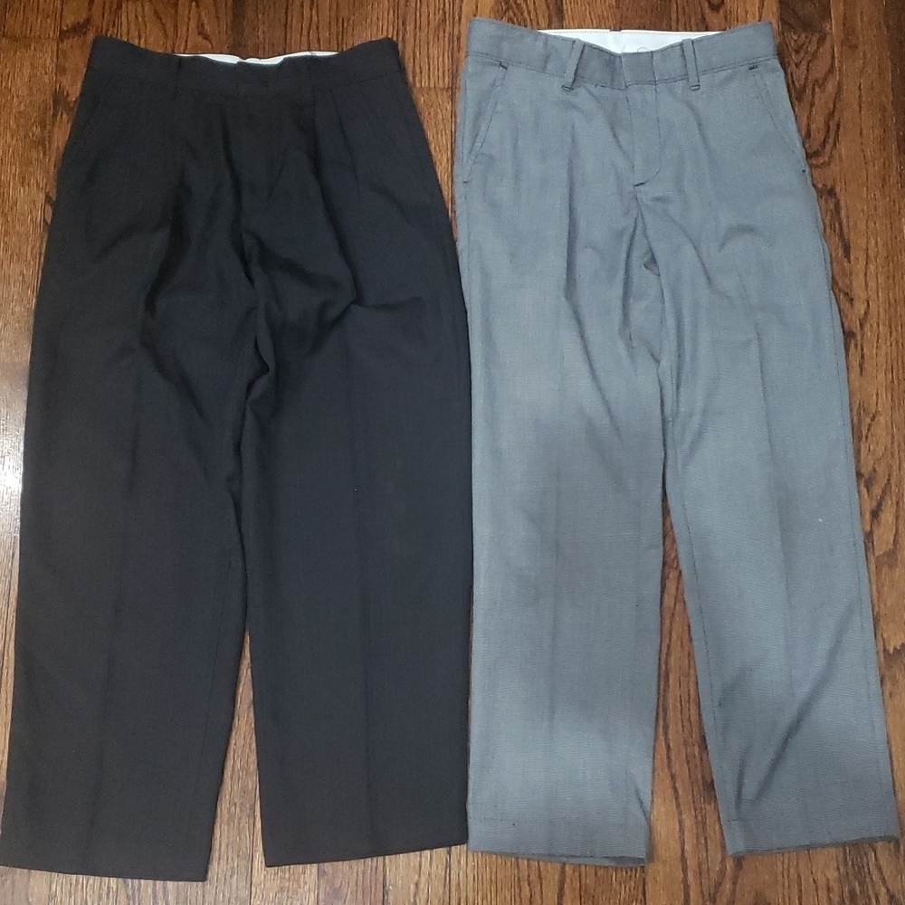 Black and Gray Dress Pants Set